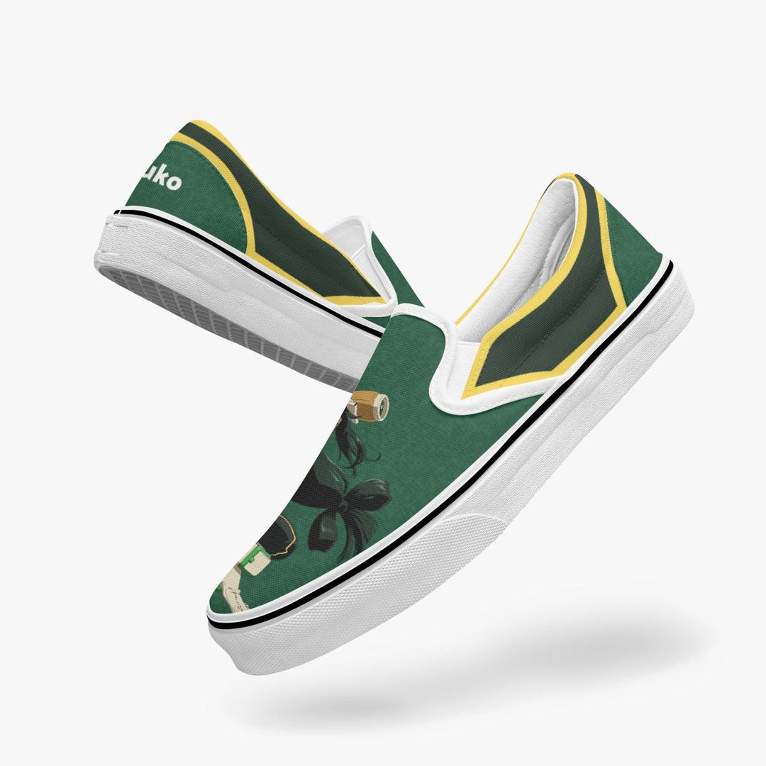 My Hero Academia Tsuya Asui Slip Ons Anime Shoes _ My Hero Academia _ Ayuko