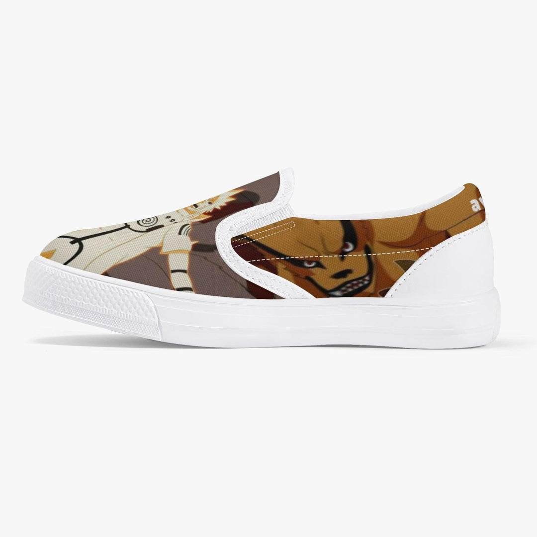 Naruto Shippuden Naruto Uzumaki Kids Slip Ons Anime Shoes _ Naruto _ Ayuko