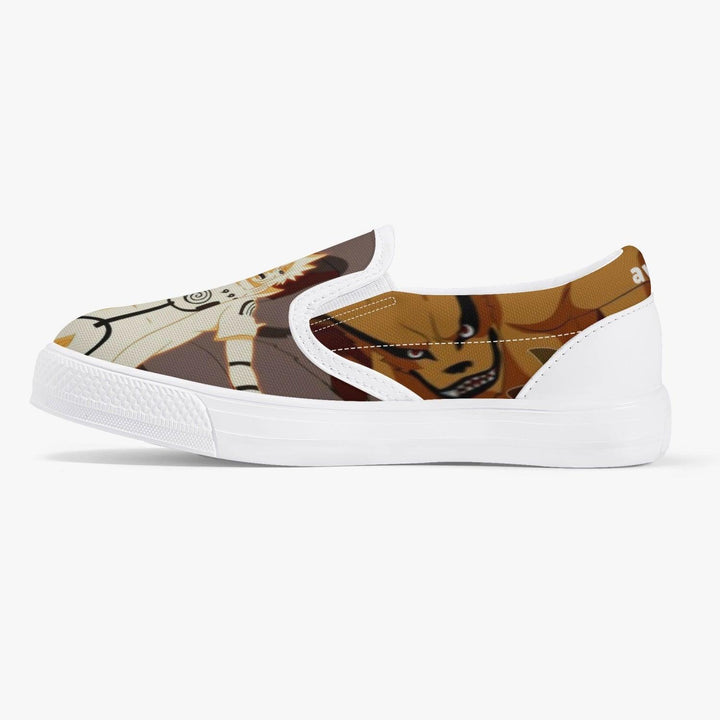 Naruto Shippuden Naruto Uzumaki Kids Slip Ons Anime Shoes _ Naruto _ Ayuko