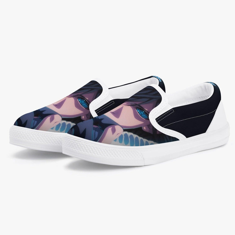 Naruto Shippuden Sasuke Uchiha Kids Slip Ons Anime Shoes _ Naruto _ Ayuko