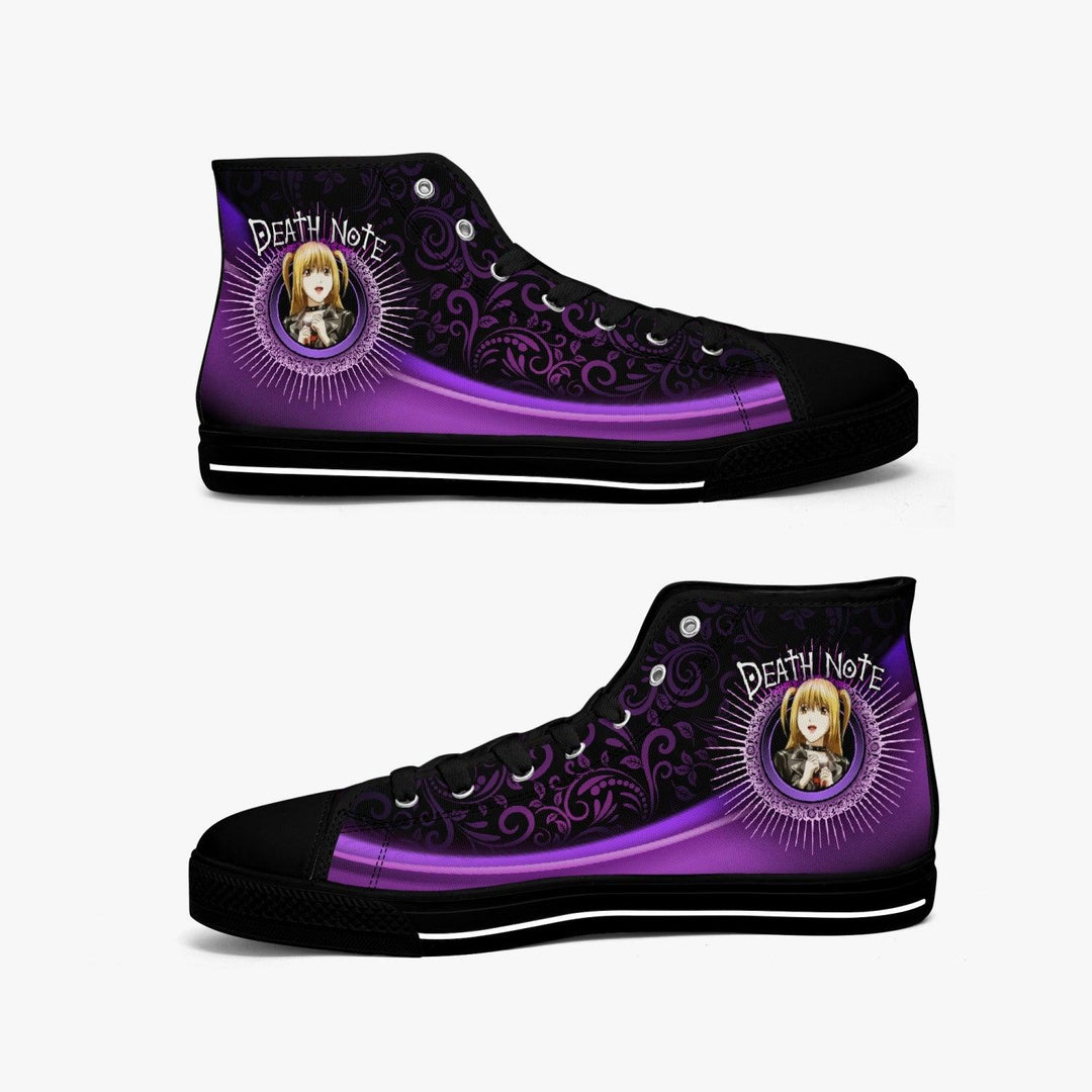 Death Note Misa Purple Black A-Star Mid Anime Shoes _ Death Note _ Ayuko