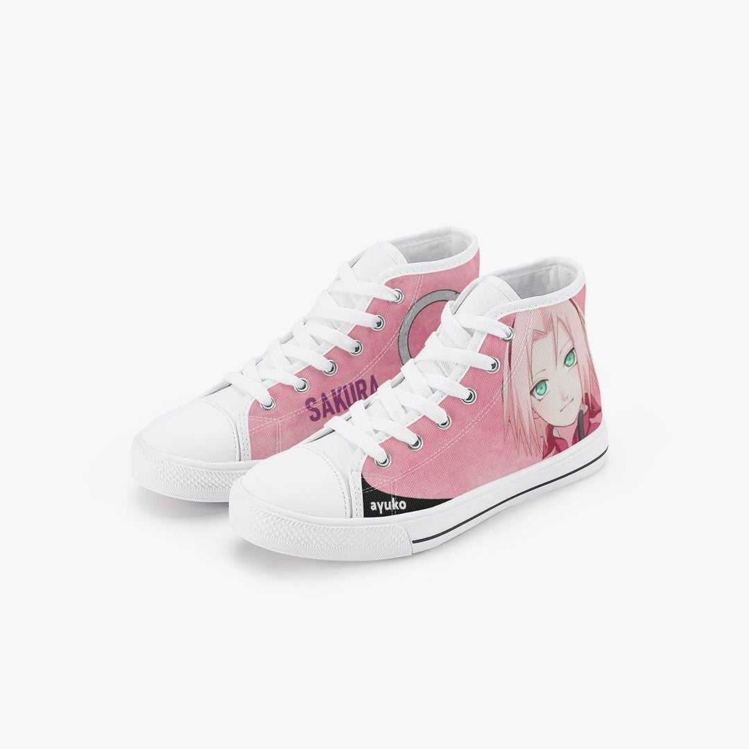 Naruto Shippuden Sakura Kids A-Star High Anime Shoes _ Naruto _ Ayuko