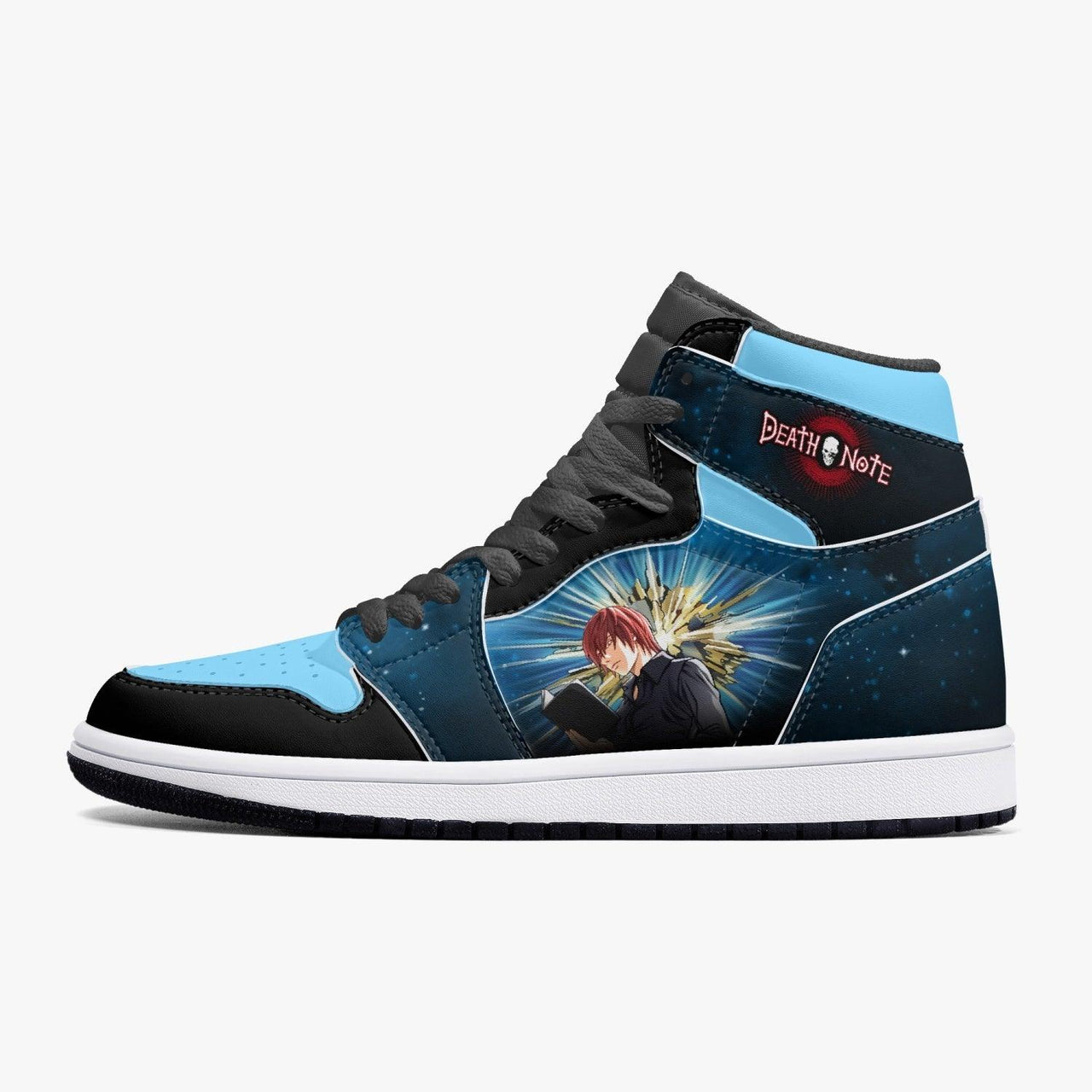 Death Note Light Yagami Blue-Black JD1 Mid Anime Shoes _ Death Note _ Ayuko