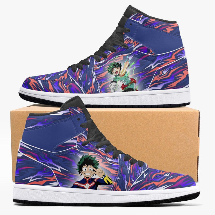 My Hero Academia Deku Burst Air JD1 Mid Anime Shoes _ My Hero Academia _ Ayuko