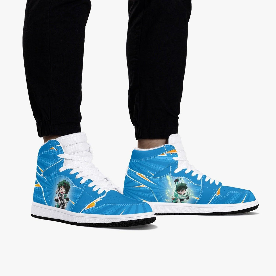 My Hero Academia Deku Comic Style JD1 Mid Anime Shoes _ My Hero Academia _ Ayuko