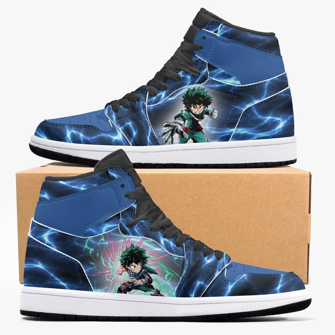 My Hero Academia Deku Deep Blue Air JD1 Mid Anime Shoes _ My Hero Academia _ Ayuko