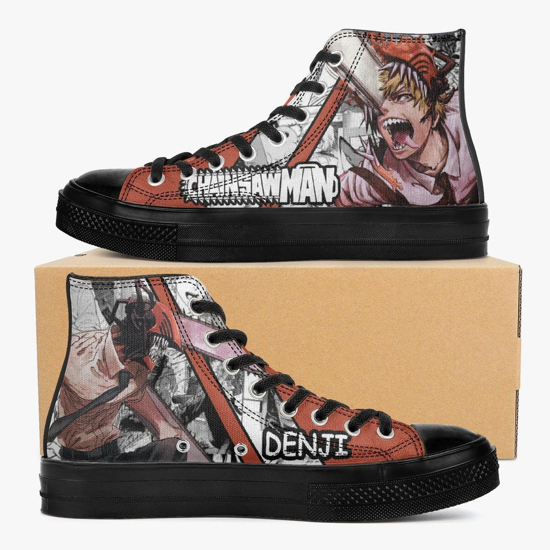 Chainsaw Man Denji A-Star High Anime Shoes _ Chainsaw Man _ Ayuko