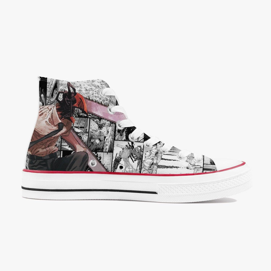 Chainsaw Man Denji A-Star High Anime Shoes _ Chainsaw Man _ Ayuko