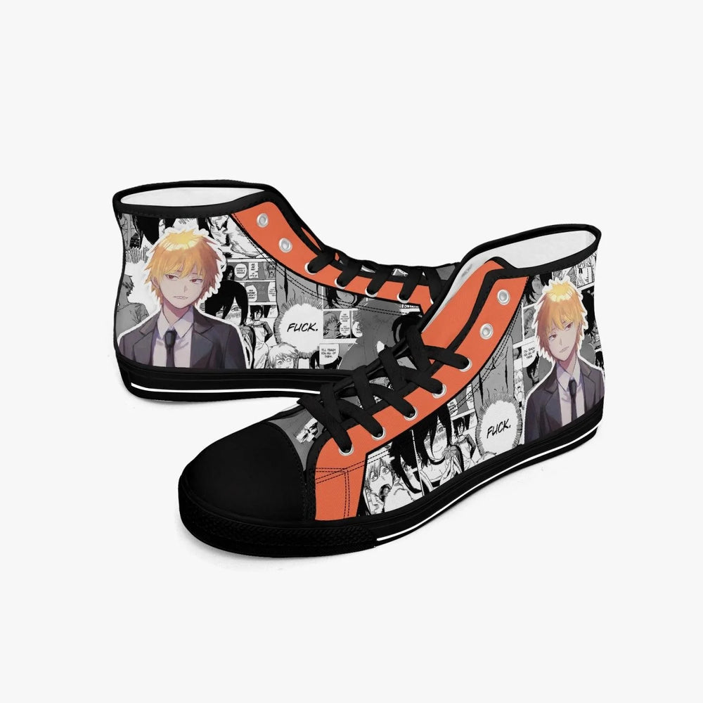 Chainsaw Man Denji X Reze A-Star Mid Anime Shoes _ Chainsaw Man _ Ayuko