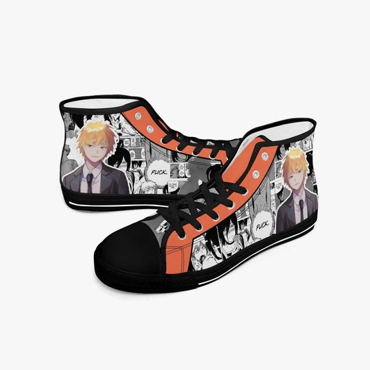 Chainsaw Man Denji X Reze A-Star Mid Anime Shoes _ Chainsaw Man _ Ayuko