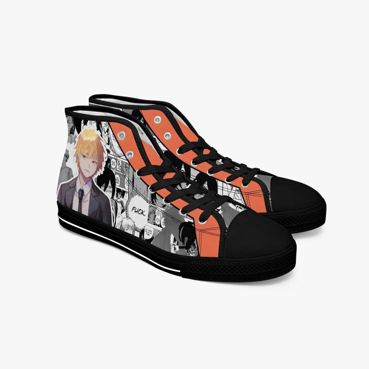 Chainsaw Man Denji X Reze A-Star Mid Anime Shoes _ Chainsaw Man _ Ayuko