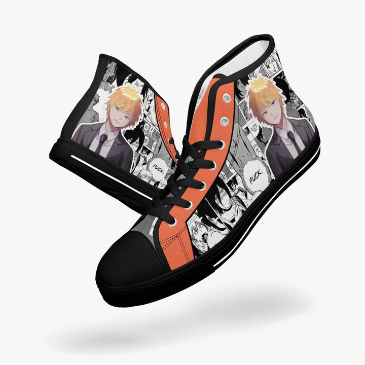 Chainsaw Man Denji X Reze A-Star Mid Anime Shoes _ Chainsaw Man _ Ayuko