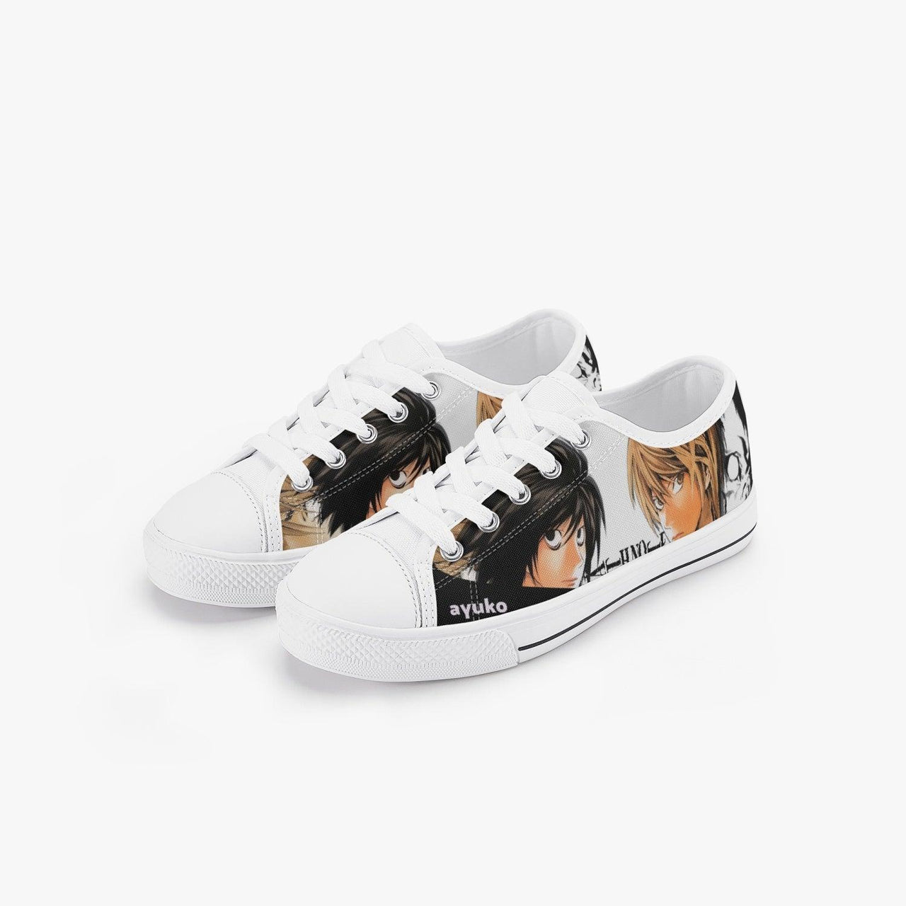 Death Note Light And L Kids A-Star Low Anime Shoes _ Death Note _ Ayuko