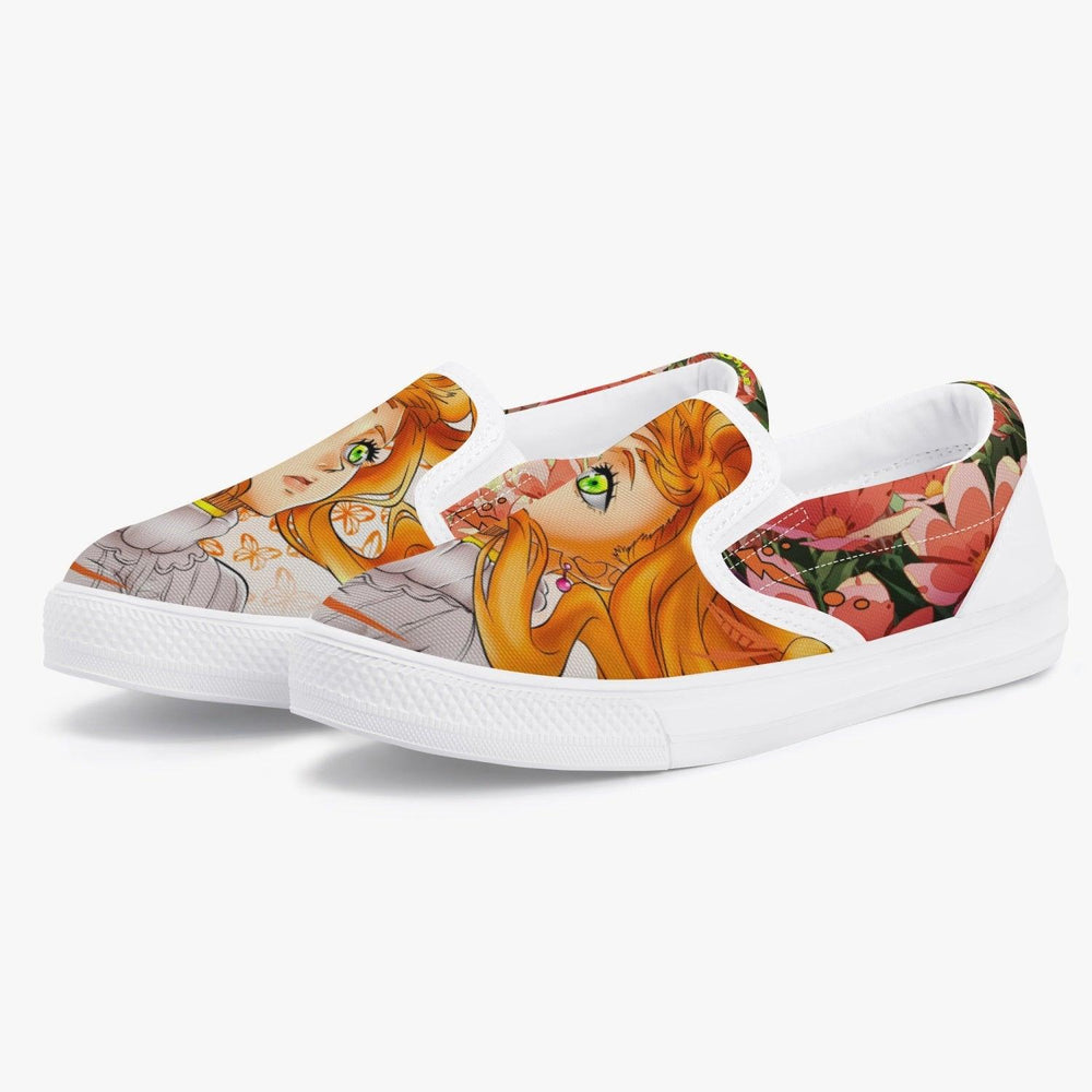 Black Clover Mimosa Vermillion Kids Slip Ons Anime Shoes _ Black Clover _ Ayuko