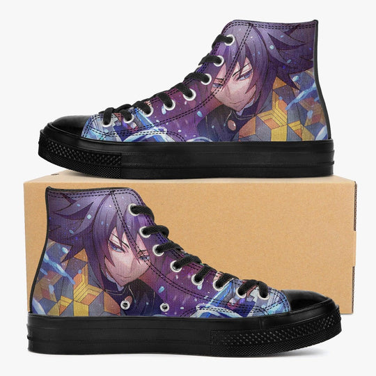 Demon Slayer Giyu Tomioka A-Star High Anime Shoes _ Demon Slayer _ Ayuko