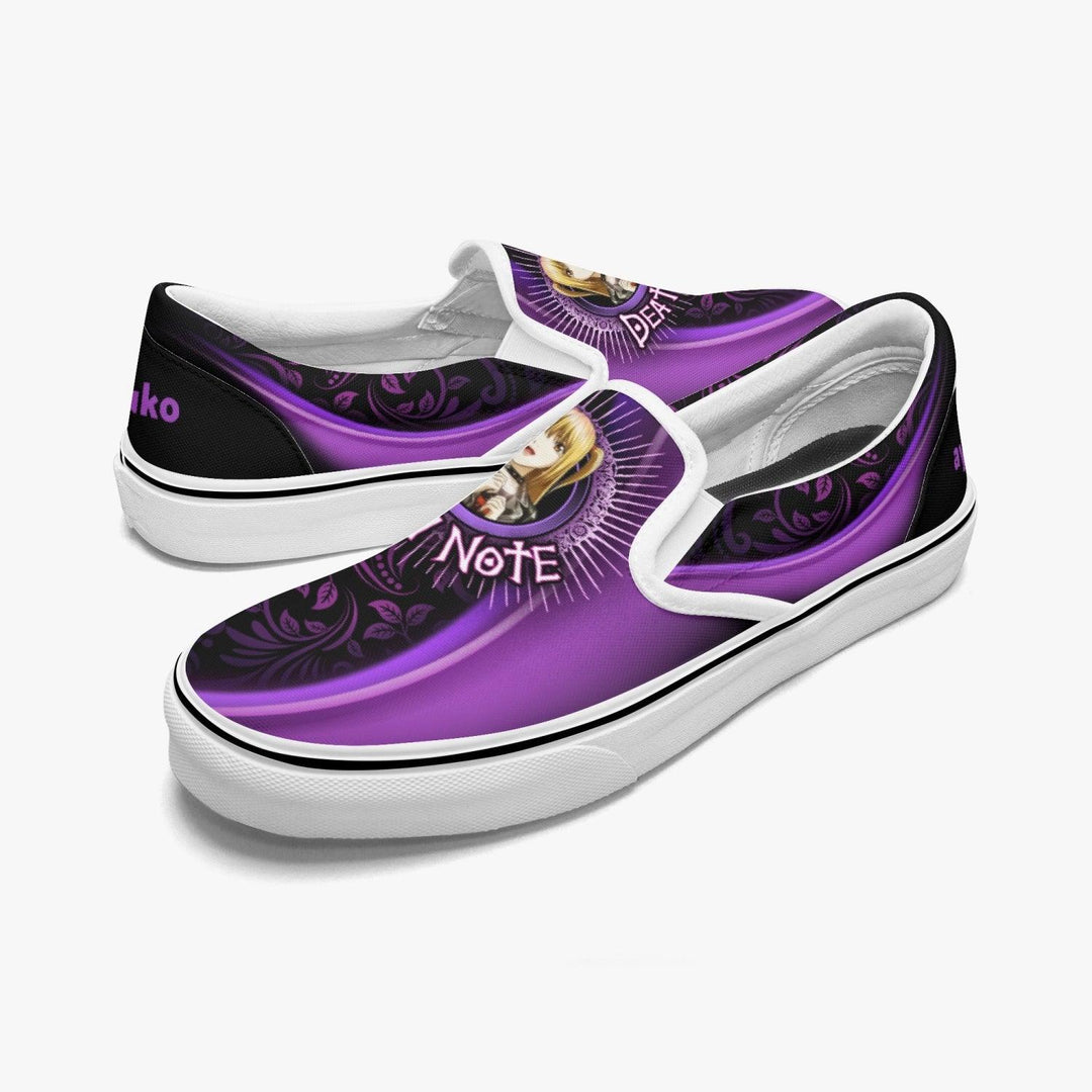 Death Note Misa Amana Purple Slip Ons Anime Shoes _ Death Note _ Ayuko