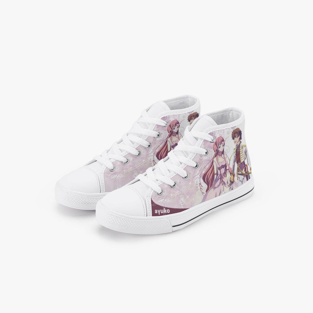 Code Geass Euphemia & Suzaku Kids A-Star High Anime Shoes _ Code Geass _ Ayuko