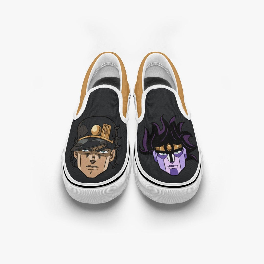 JoJo's Bizarre Adventure Jotaro Kujo Slip Ons Anime Shoes _ JoJo's Bizarre Adventure _ Ayuko