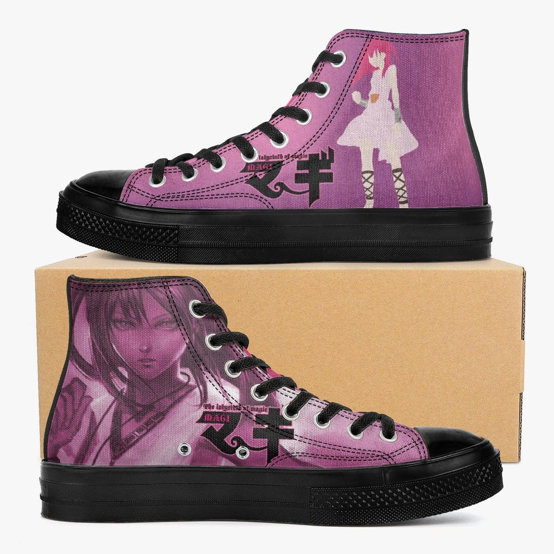 Magi The Labyrinth Of Magic Morgiana A-Star High Black Anime Shoes _ Magi The Labyrinth Of Magic _ Ayuko