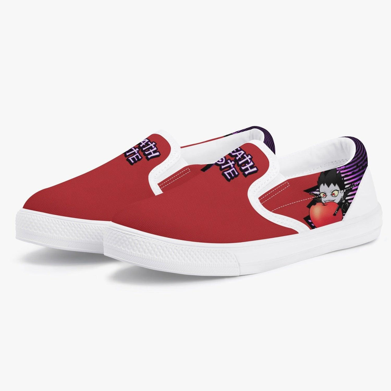 Death Note Ryuk Red Kids Slip Ons Anime Shoes _ Death Note _ Ayuko