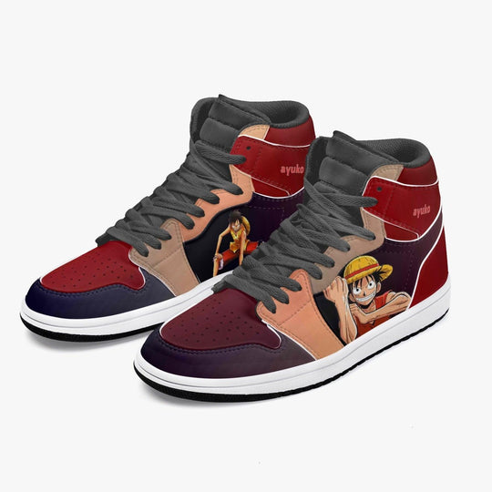 One Piece Luffy JD1 Mid Anime Shoes _ One Piece _ Ayuko