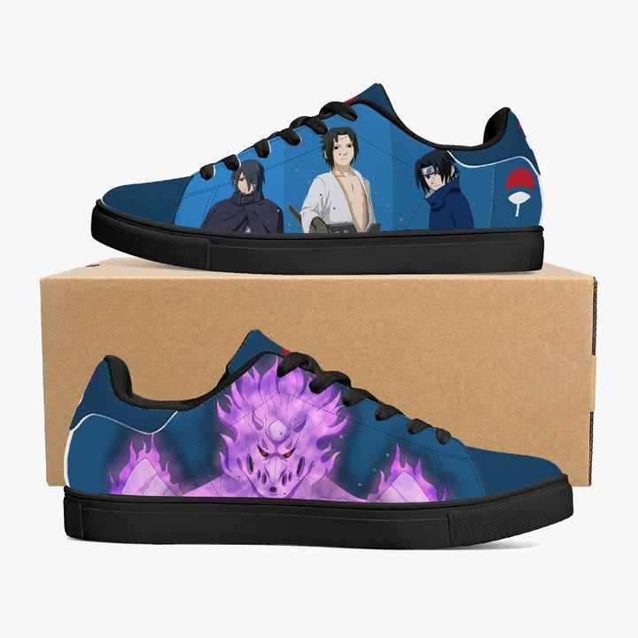 Naruto Shippuden Sasuke Uchiha Skate Anime Shoes _ Naruto _ Ayuko