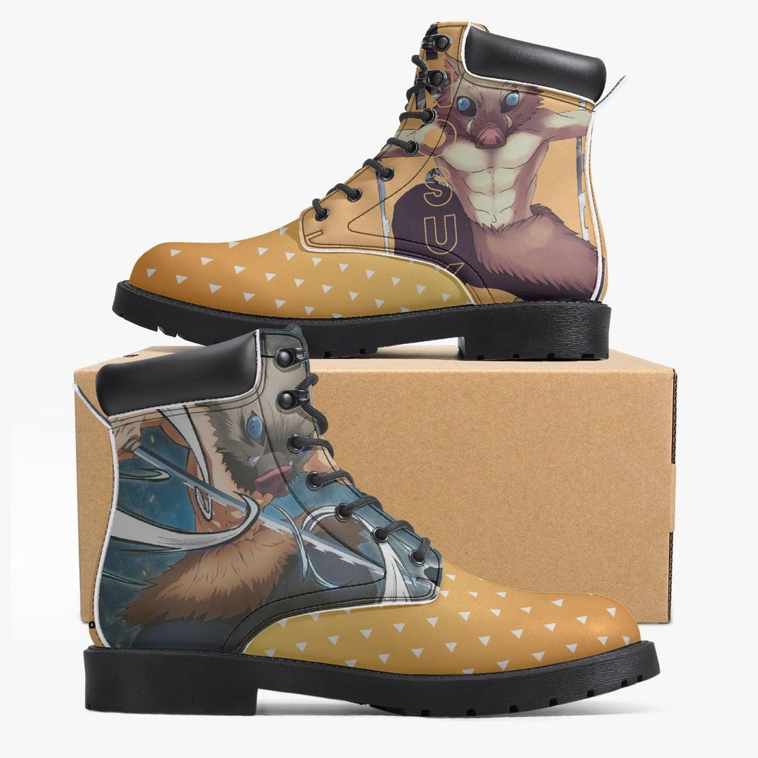 Demon Slayer Hashibira Inosuke Casual Leather Boots Anime Shoes _ Demon Slayer _ Ayuko