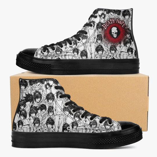 Death Note 'L' A-Star High Anime Shoes _ Death Note _ Ayuko