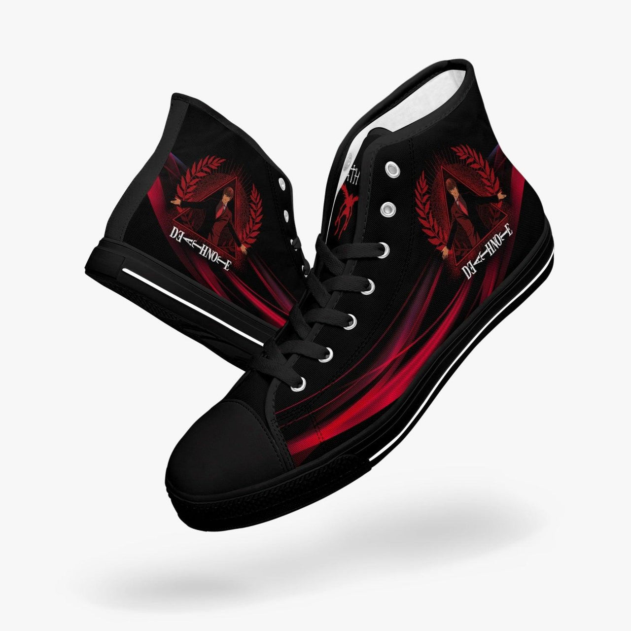 Death Note Kira Red Black A-Star Mid Anime Shoes _ Death Note _ Ayuko