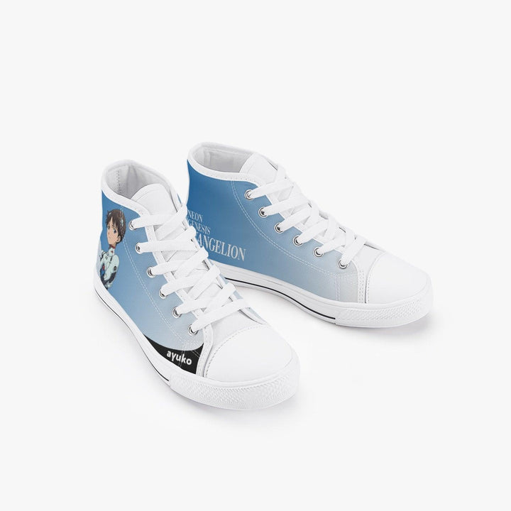 Neon Genesis Evangelion Shinji Ikari Kids A-Star High Anime Shoes _ Neon Genesis Evangelion _ Ayuko