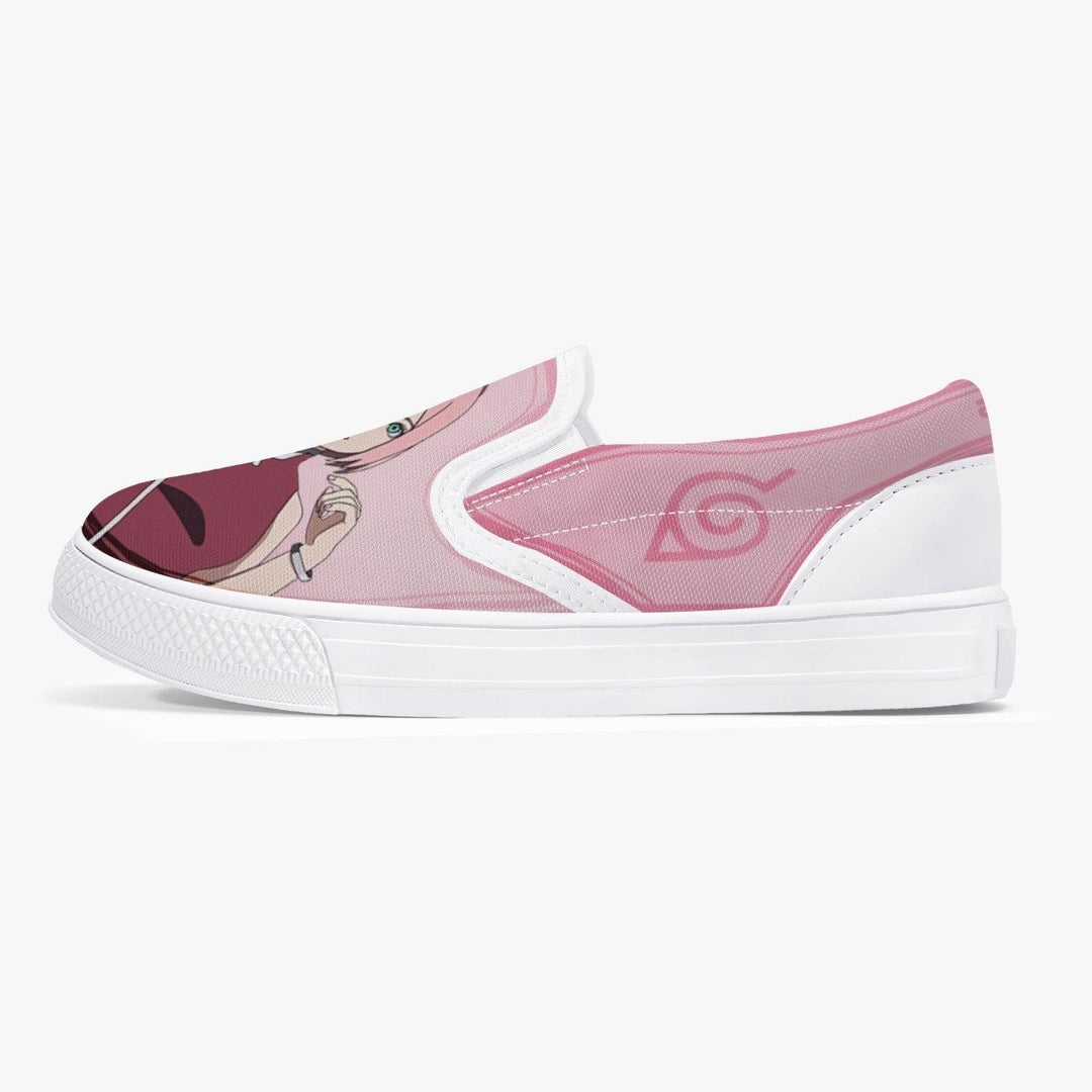 Naruto Shippuden Sakura Kids Slipons Anime Shoes _ Naruto _ Ayuko