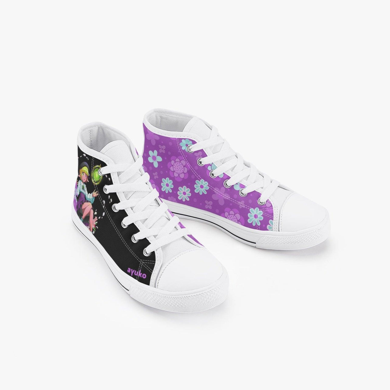 Overlord Mare Kids A-Star High Anime Shoes _ Overlord _ Ayuko