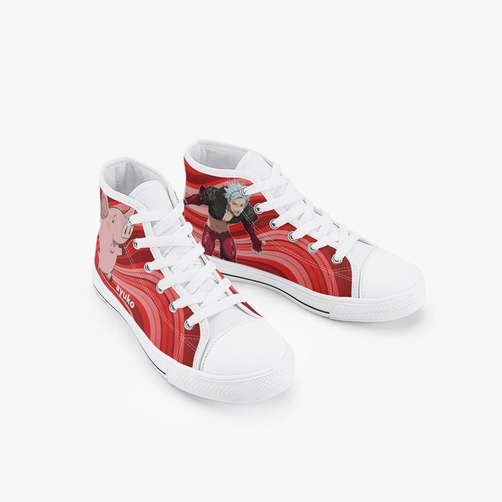 Seven Deadly Sins Hawks Ban Kids A-Star High Anime Shoes _ Seven Deadly Sins _ Ayuko