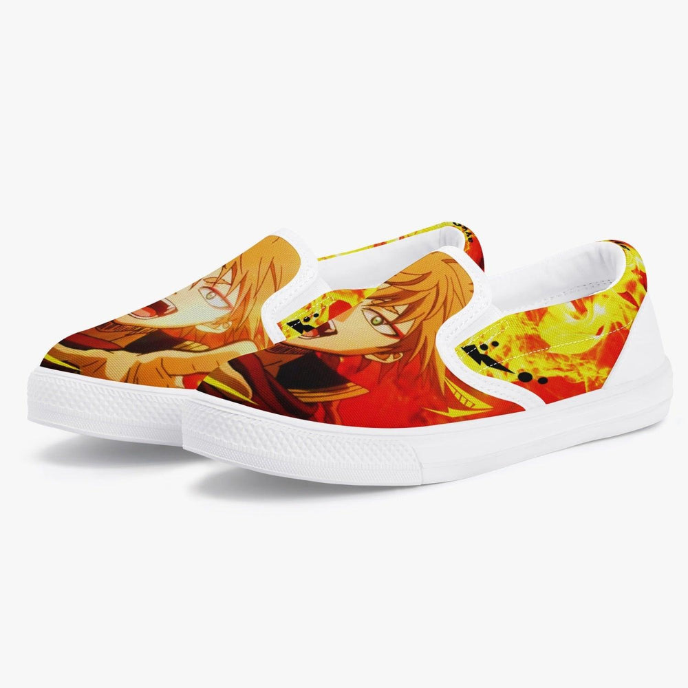 Black Clover Leopold Vermillion Kids Slip Ons Anime Shoes _ Black Clover _ Ayuko