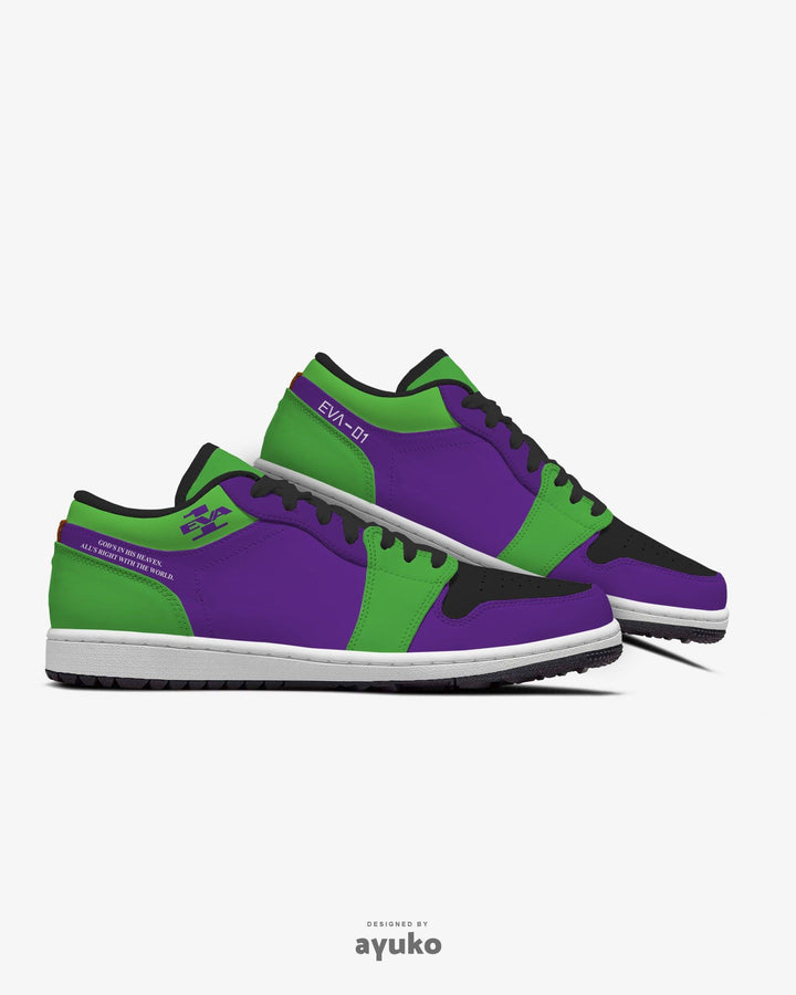 Neon Genesis Evangelion EVA-01 Air JD1 Low Anime Shoes _ Neon Genesis Evangelion _ Ayuko