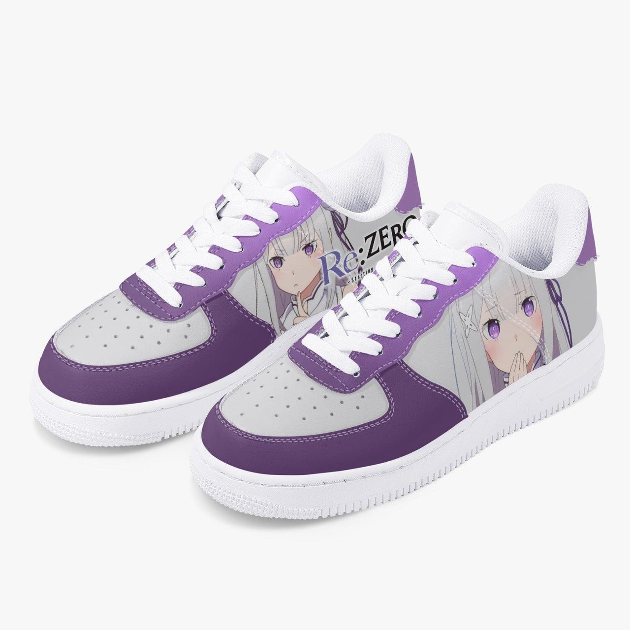 Re:Zero Emilia Air F1 Anime Shoes _ Re:Zero _ Ayuko