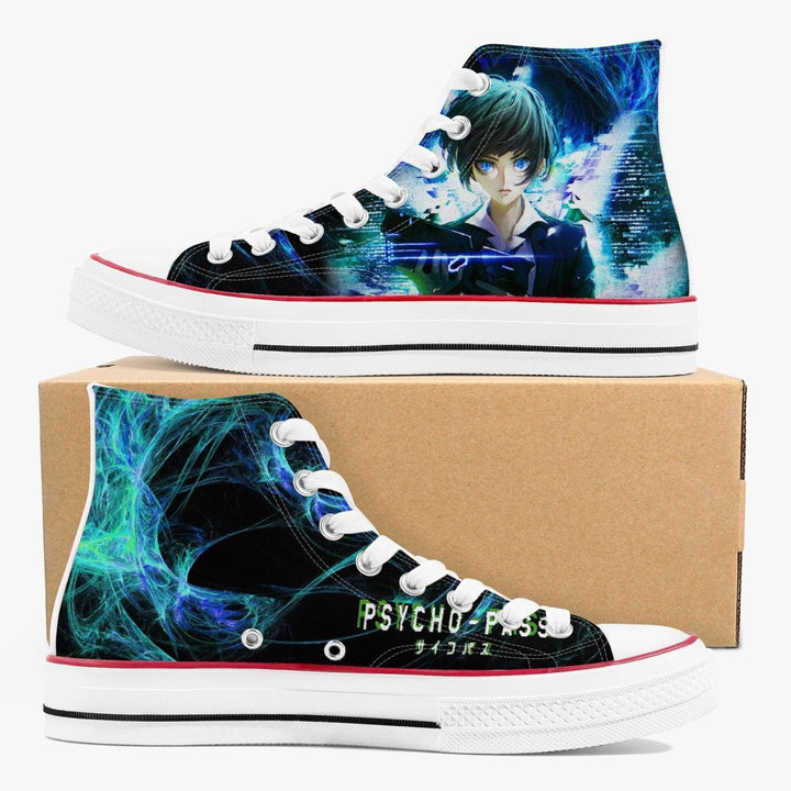 Psycho-Pass Akane Tsunemori A-Star High White Anime Shoes _ Psycho-Pass _ Ayuko