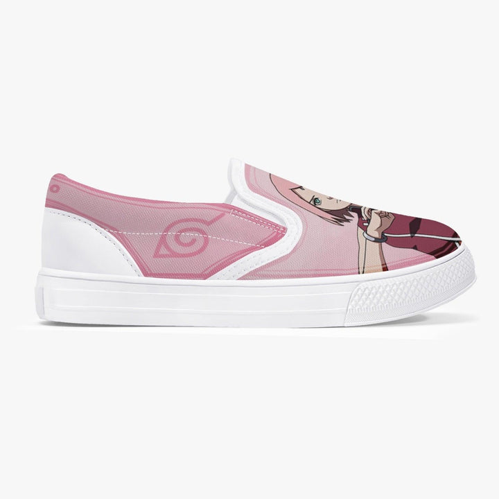 Naruto Shippuden Sakura Kids Slipons Anime Shoes _ Naruto _ Ayuko