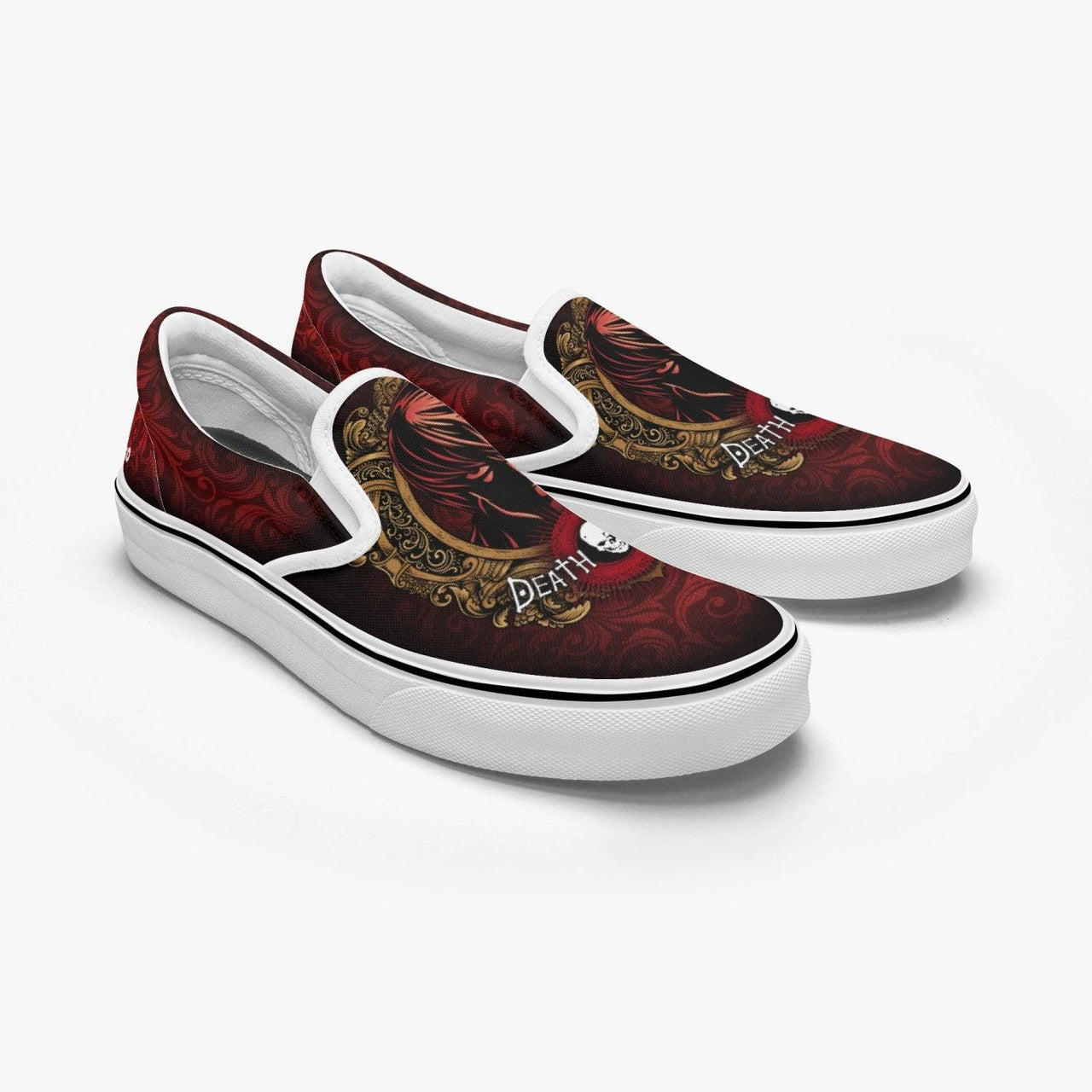 Death Note Light Yagami Deathnote Slip Ons Anime Shoes _ Death Note _ Ayuko