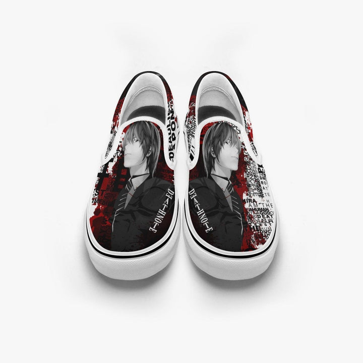 Death Note Kira Deathnote Slip Ons Anime Shoes _ Death Note _ Ayuko