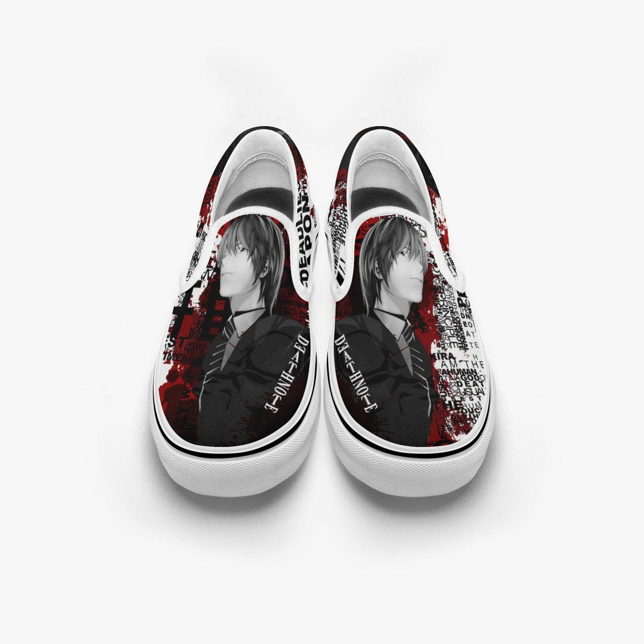 Death Note Kira Deathnote Slip Ons Anime Shoes _ Death Note _ Ayuko