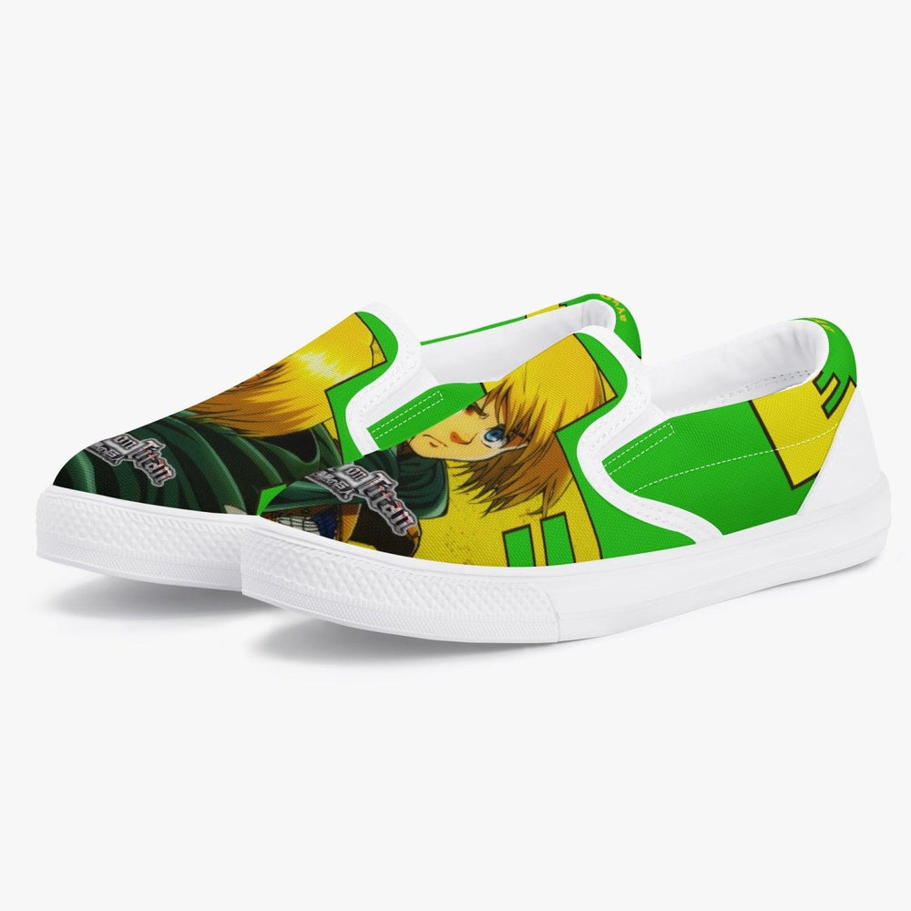 Attack On Titan Armin Arlert Kids Slipons Anime Shoes _ Attack On Titan _ Ayuko