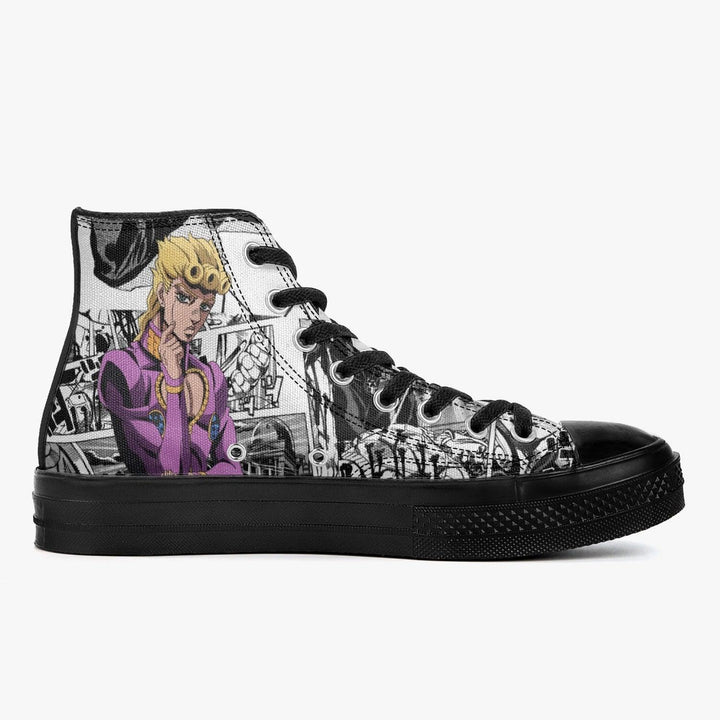 JoJo's Bizarre Adventure Giorno Giovanna A-Star High Anime Shoes _ JoJo's Bizarre Adventure _ Ayuko