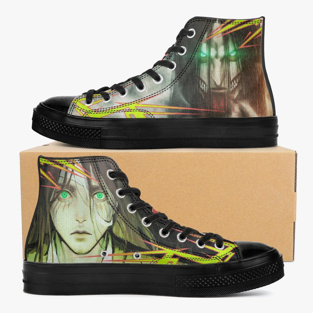 Attack On Titan Eren Yeager A-Star High Anime Shoes _ Attack On Titan _ Ayuko