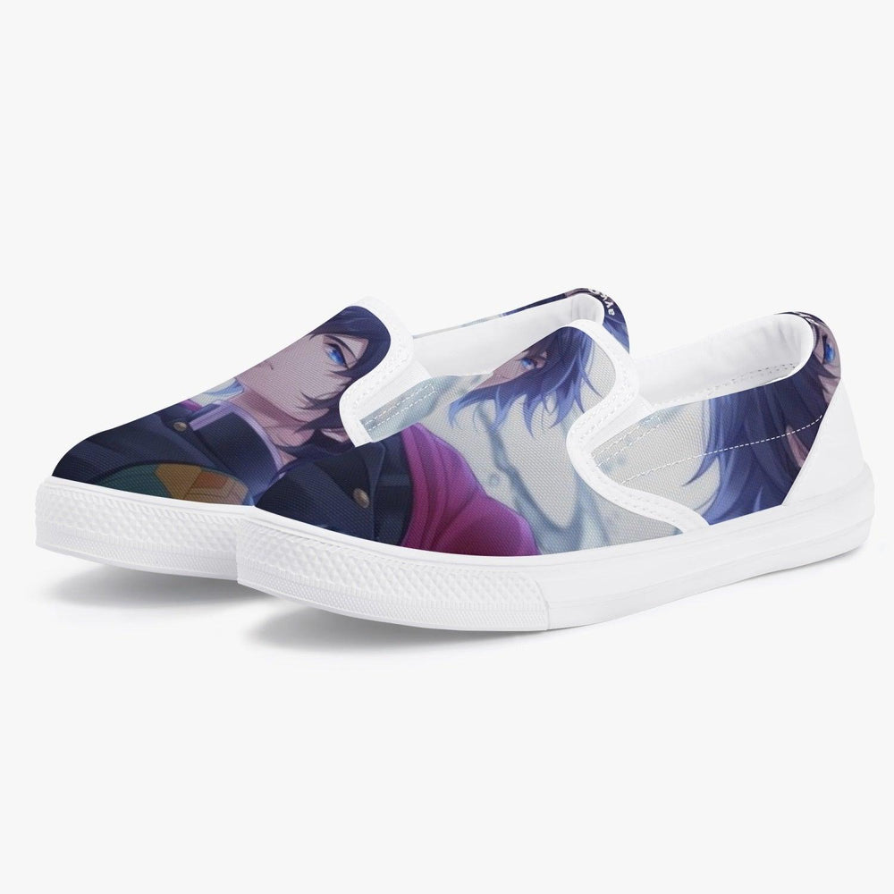 Demon Slayer Giyu Tomioka Kids Slip Ons Anime Shoes _ Demon Slayer _ Ayuko