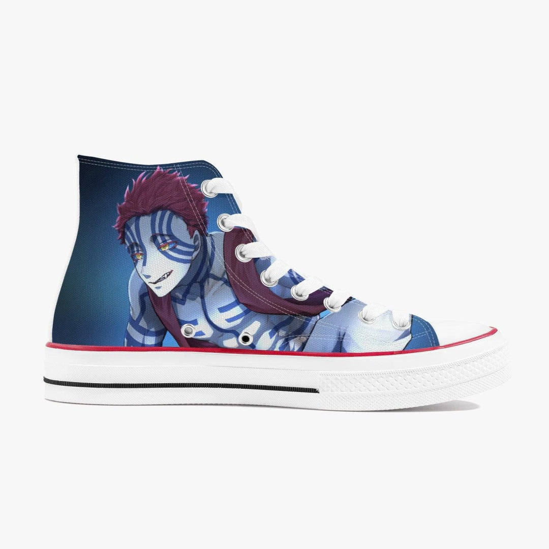 Demon Slayer Akaza A-Star High White Anime Shoes _ Demon Slayer _ Ayuko