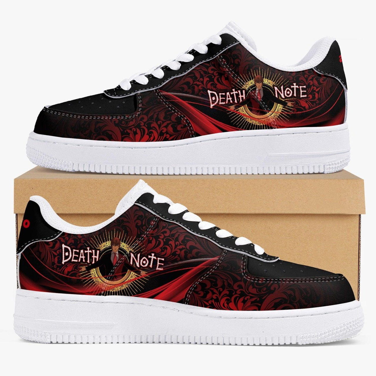 Death Note Black Red AF1 Anime Shoes _ Death Note _ Ayuko