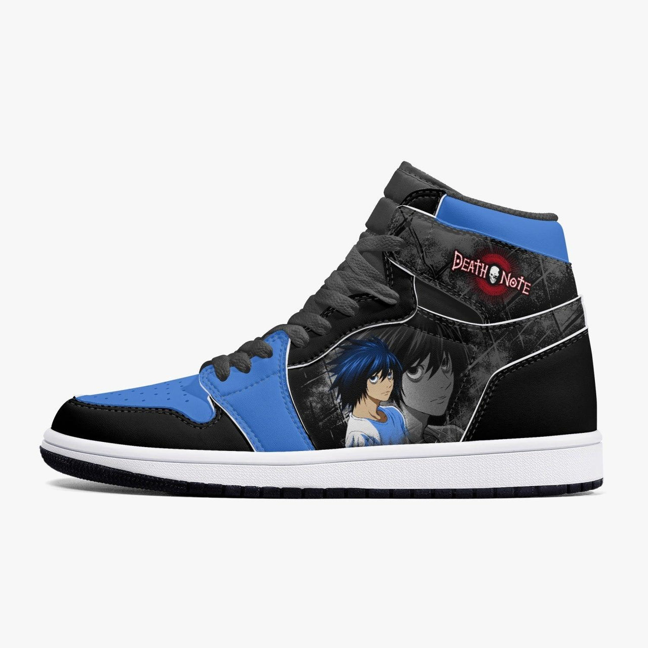 Death Note L Blue-Black JD1 Mid Anime Shoes _ Death Note _ Ayuko