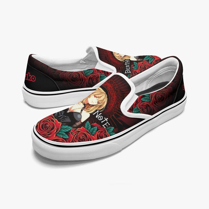 Death Note Misa Amane Deathnote Slip Ons Anime Shoes _ Death Note _ Ayuko