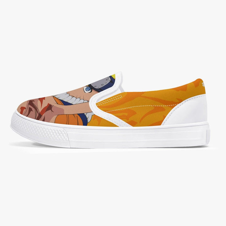 Naruto Shippuden Naruto Uzumaki Kids Slip Ons Anime Shoes _ Naruto _ Ayuko